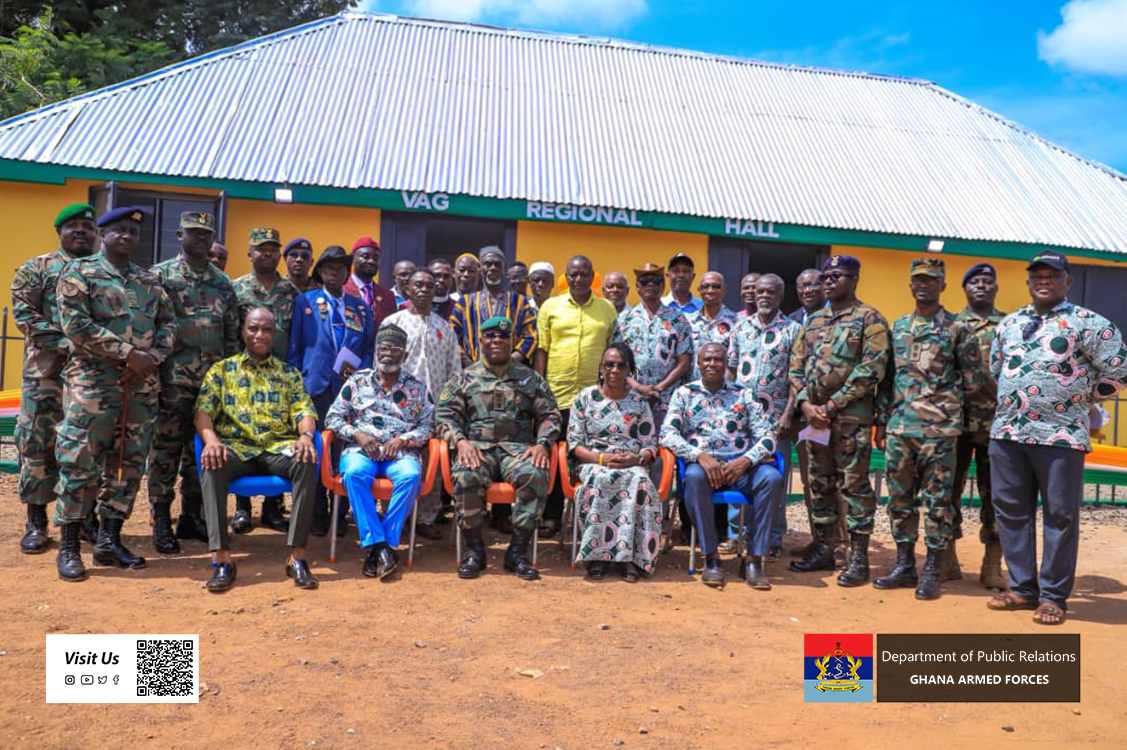 The GOC Northern Command, Brigadier General Worlanyo Agbebo has on Wednesday 29 October 2025 handed over a renovated hall to the Northern Regional Veterans Administration Ghana (VAG) in Tamale.