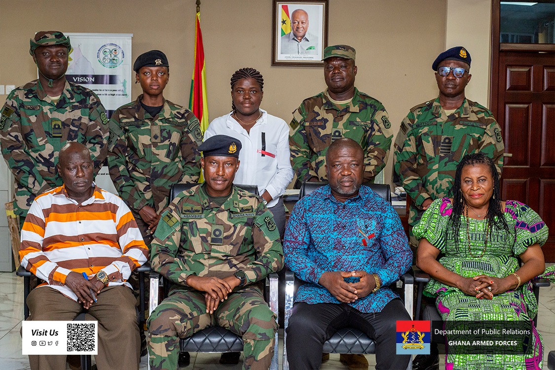 7 Garrison Commander Pays Courtesy Call on Volta Regional Minister