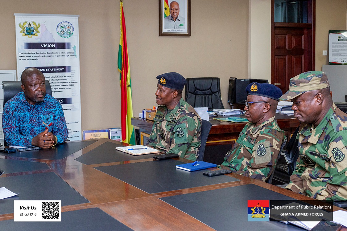 7 Garrison Commander Pays Courtesy Call on Volta Regional Minister - Image 3
