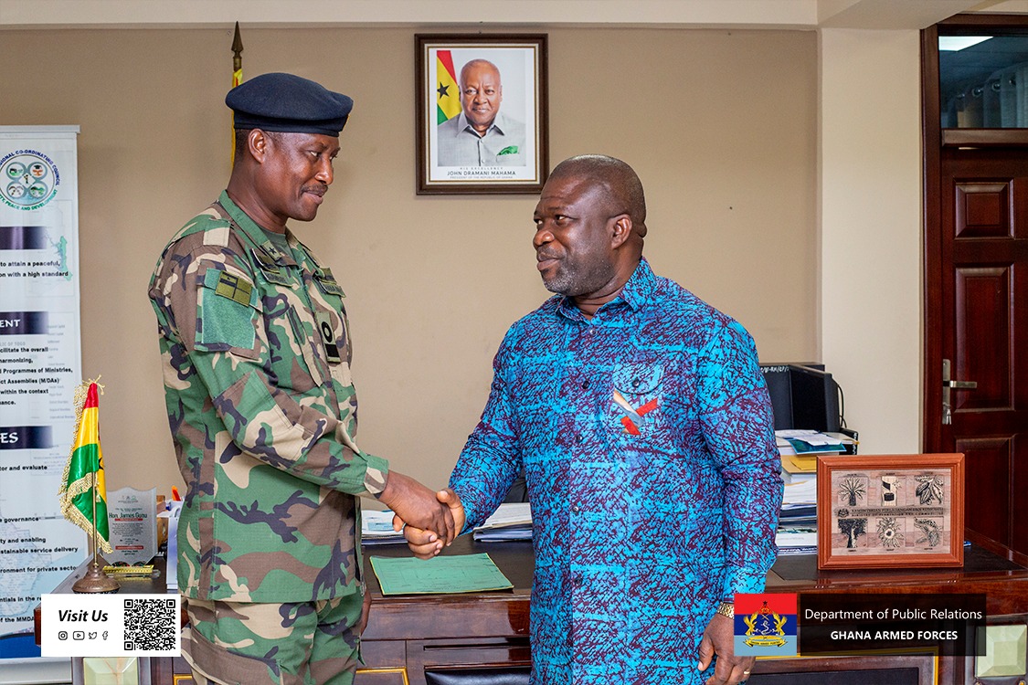 7 Garrison Commander Pays Courtesy Call on Volta Regional Minister - Image 4