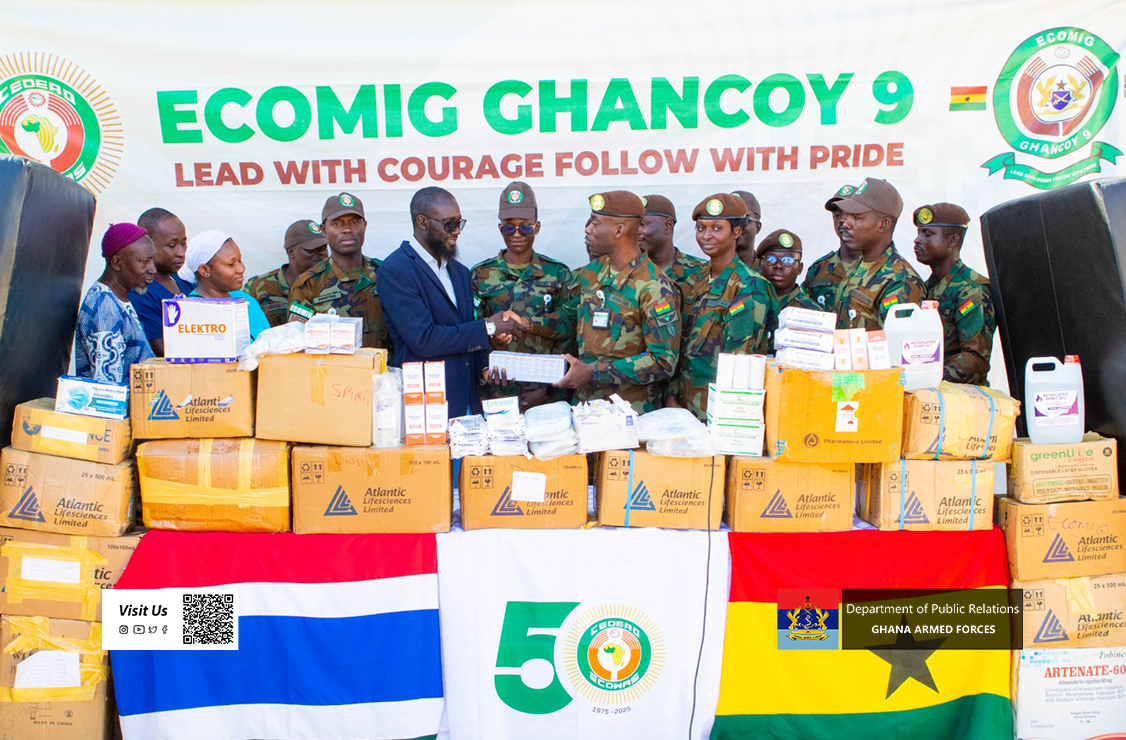 ECOMIG GHANCOY 9 Donates Medical Supplies to Essau General Hospital